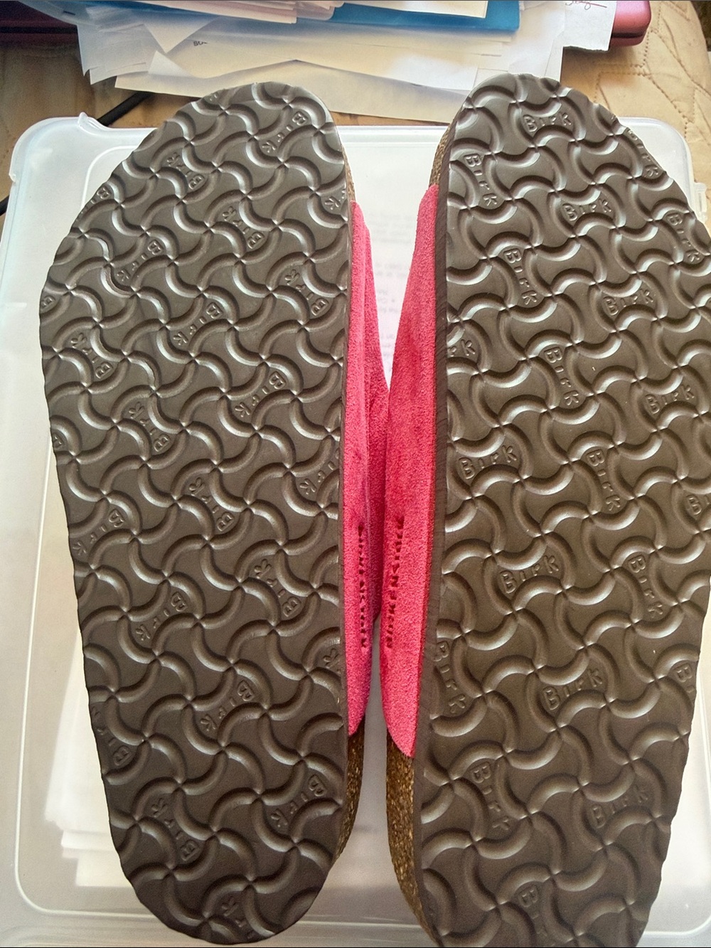 Birkenstock Women's Arizona Suede NWOB-size 9-Hot Pink /Fuchsia - Picture 5 of 6
